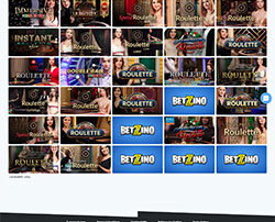 Roulette en live sur Betzino