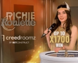 Richie Roulette , la roulette en live de CreedRoomz by BetConstruct