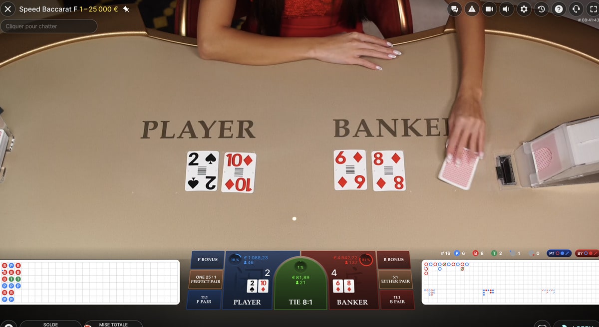 Speed Baccara Live Dealer