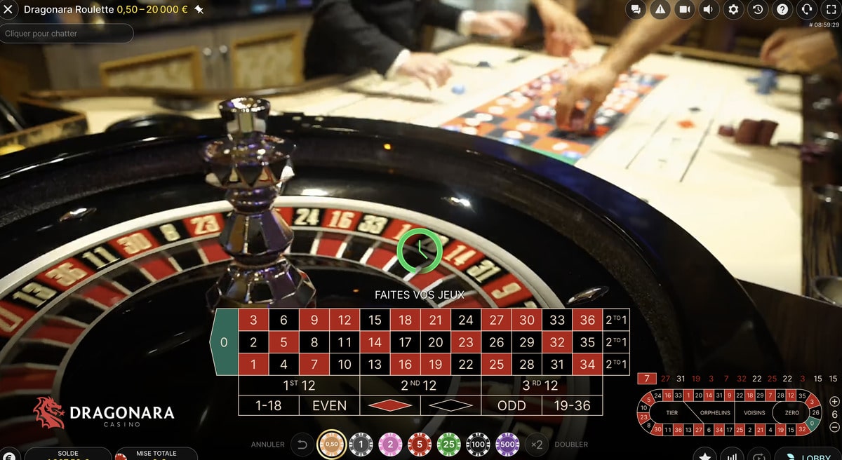 Table Roulette Dragonara