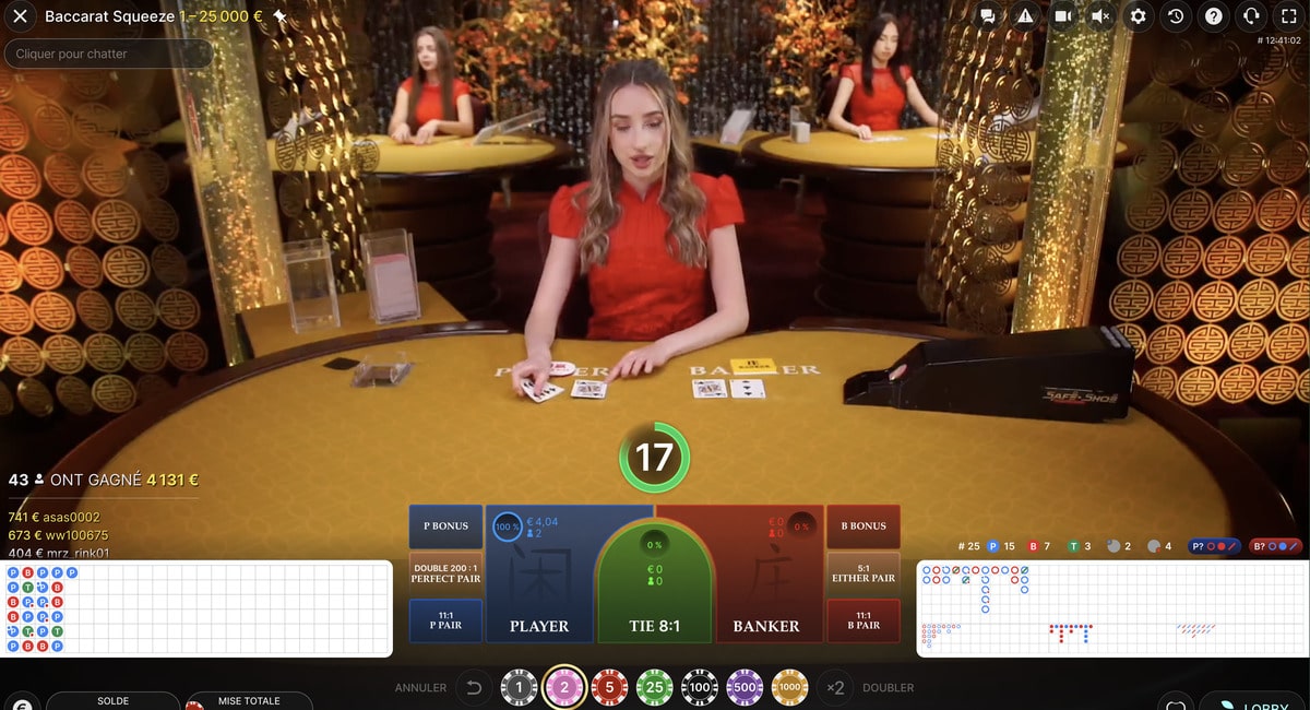 Baccarat Live Squeeze