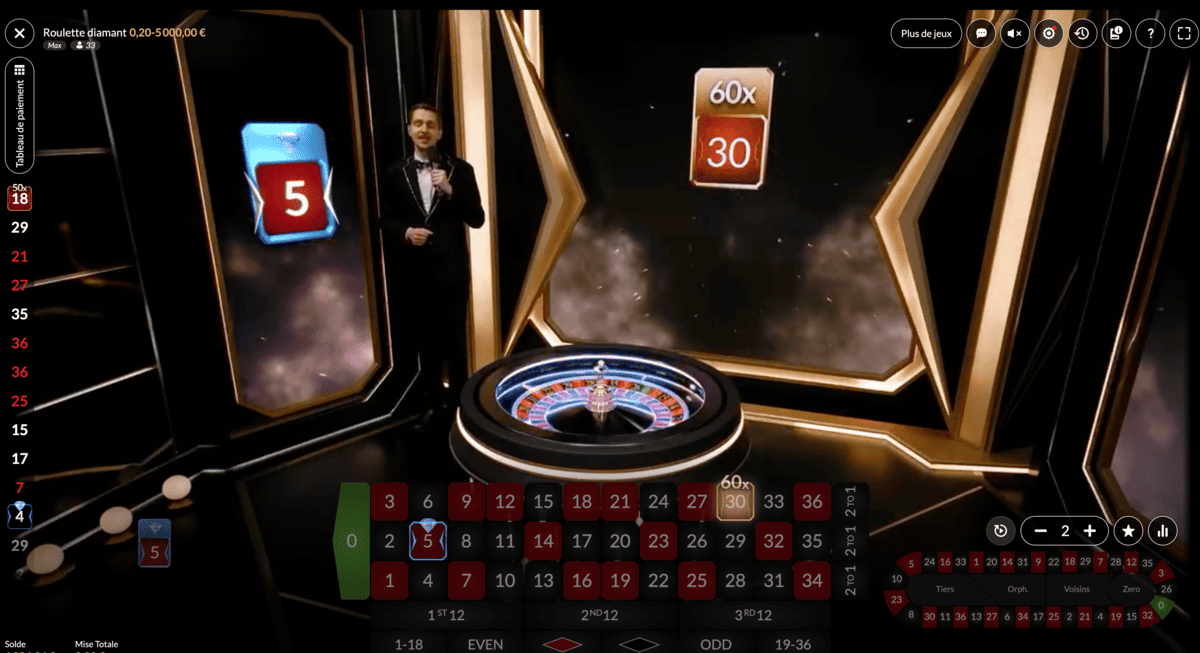 Diamond Roulette de Microgaming Live Diamond Roulette de Microgaming Live